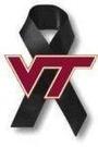 Virginia Tech black ribbon